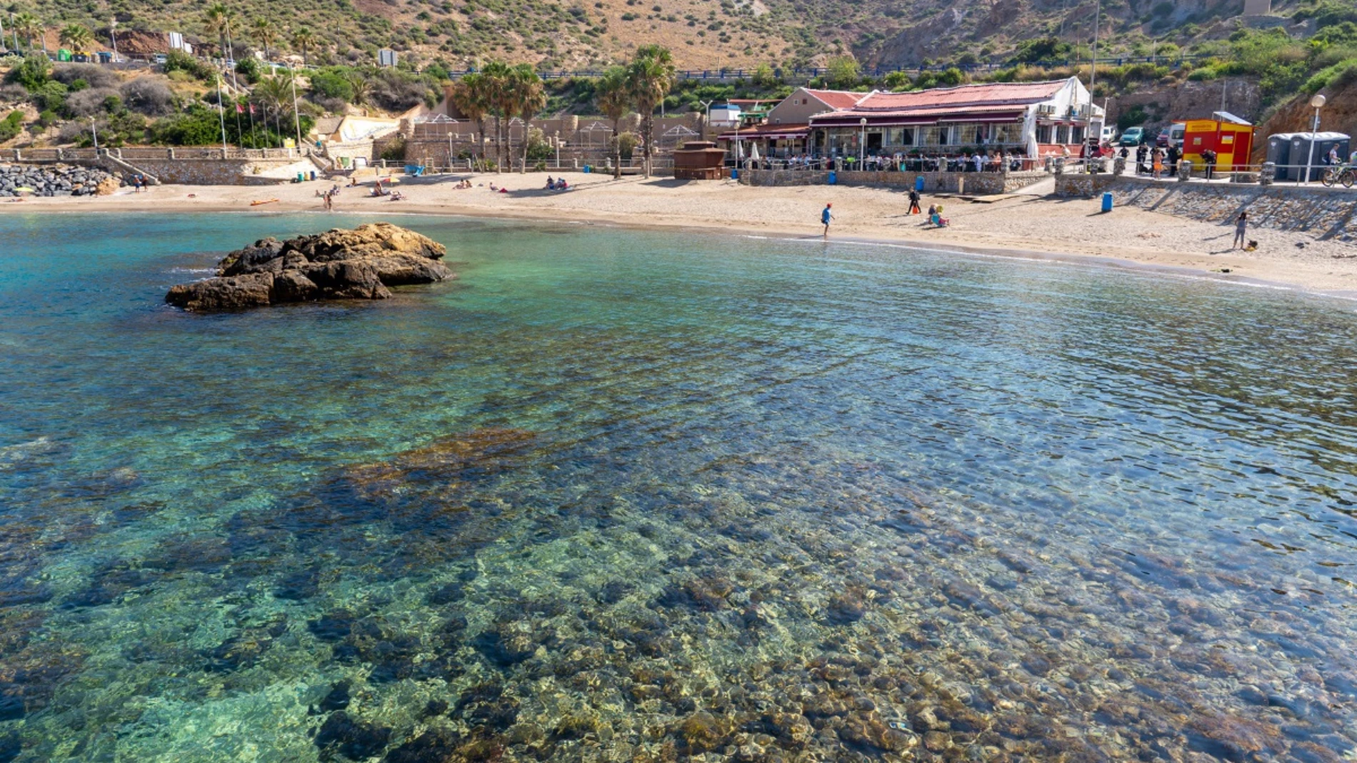 Cala Cortina, imagen de archivo REMITIDA / HANDOUT por AYUNTAMIENTO DE CARTAGENA Fotografía remitida a medios de comunicación exclusivamente para ilustrar la noticia a la que hace referencia la imagen, y citando la procedencia de la imagen en la firma 27/05/2025