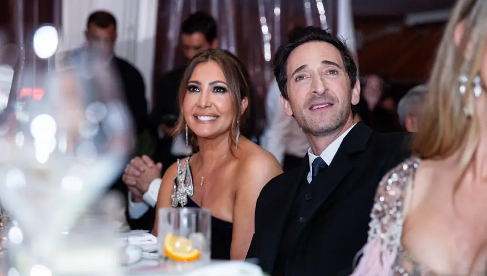 María Bravo y el actor Adrien Brody