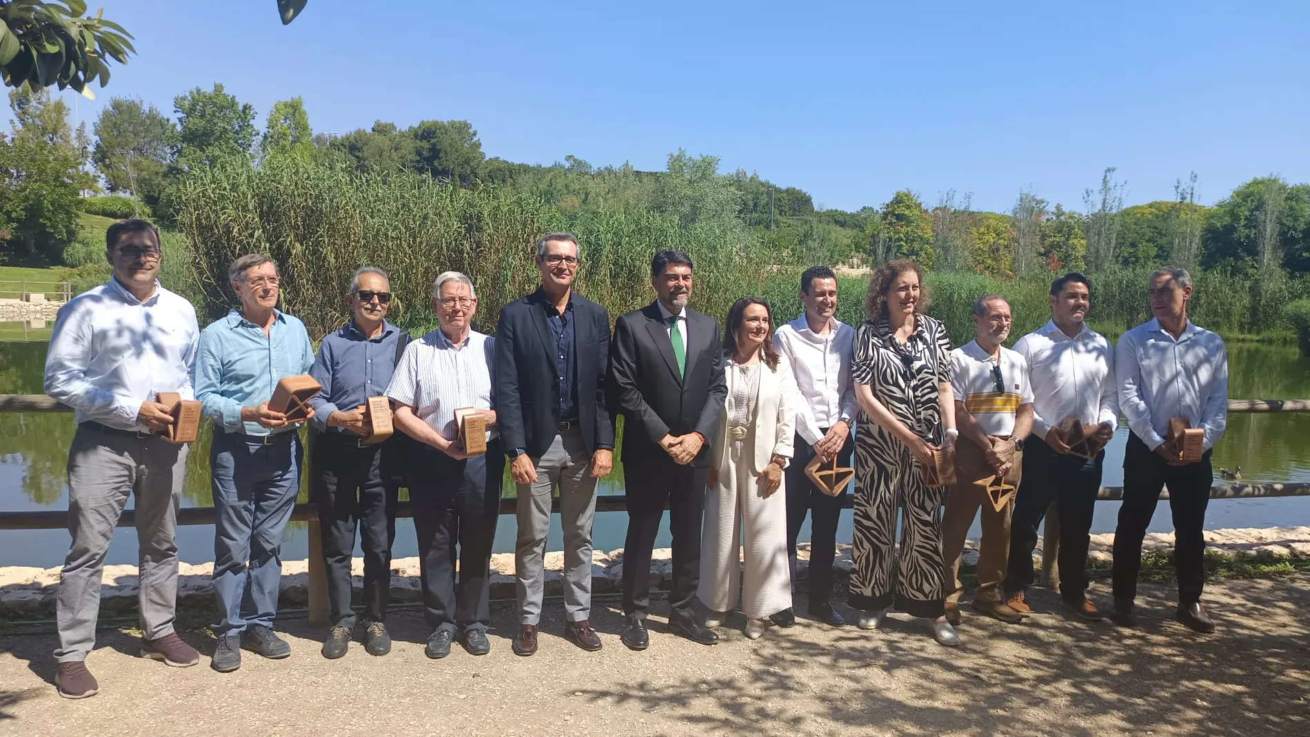 Acto de homenaje a los impulsores del parque inundable La Marjal de Alicante