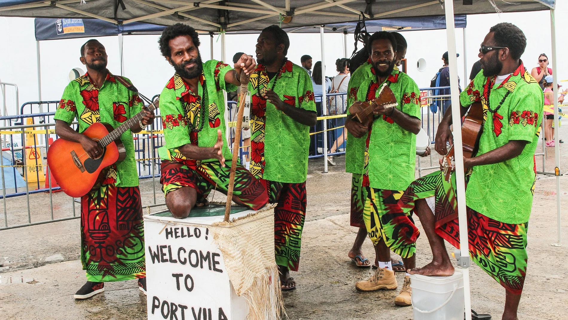 Grupo de música en Vanuatu