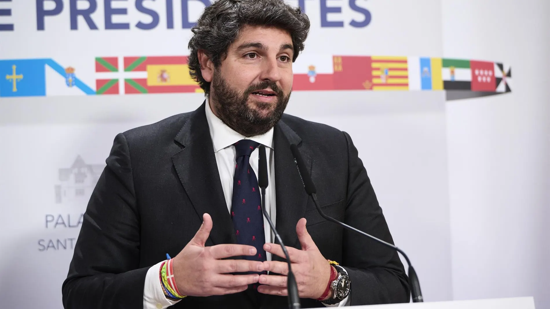 MURCIA.-Agua.- López Miras apela a la sociedad a responder "con contundencia" al "hachazo de muerte" del Gobierno al Tajo-Segura