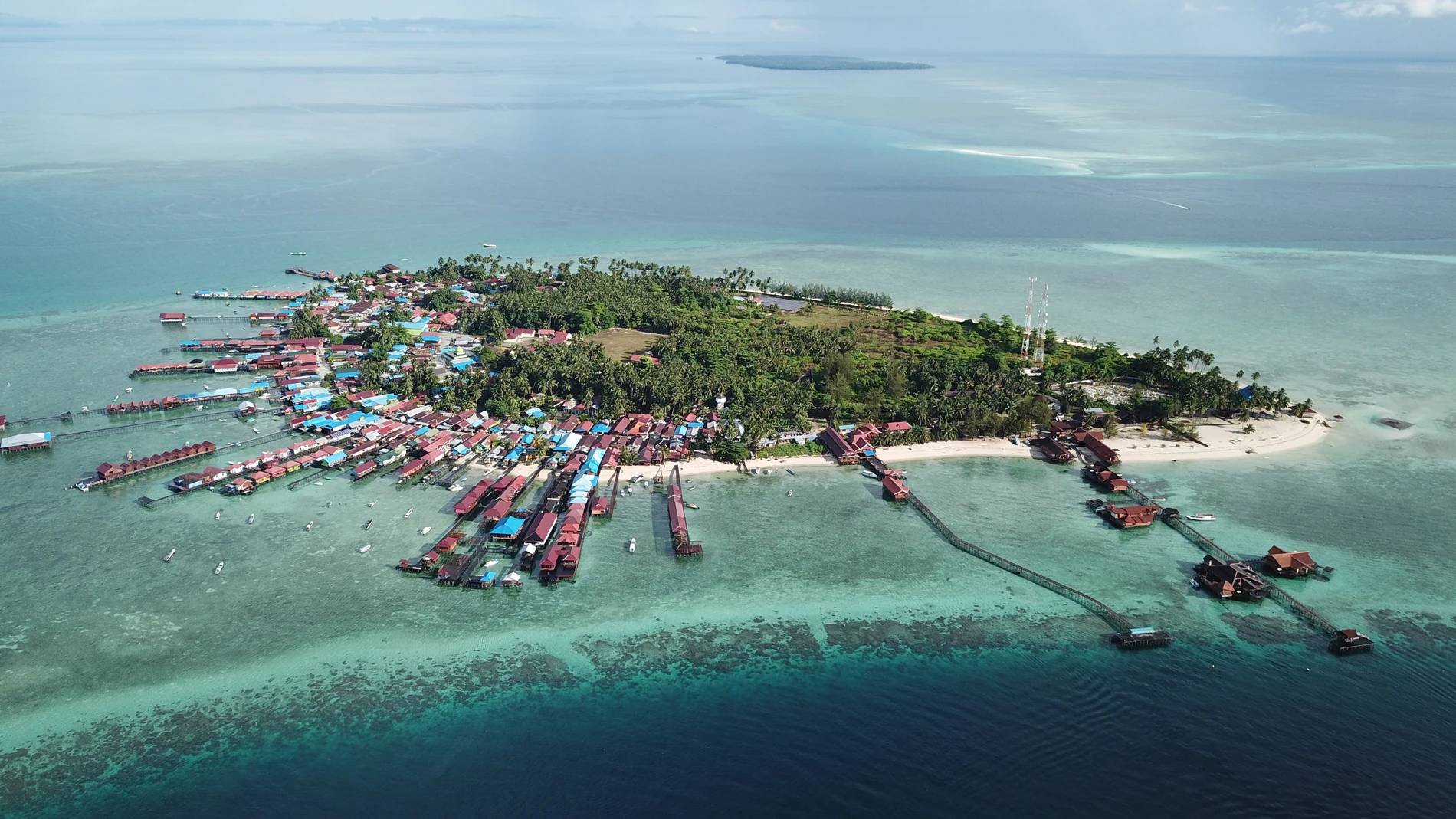 Islas Derawan, uno de los principales asentamientos Bajau