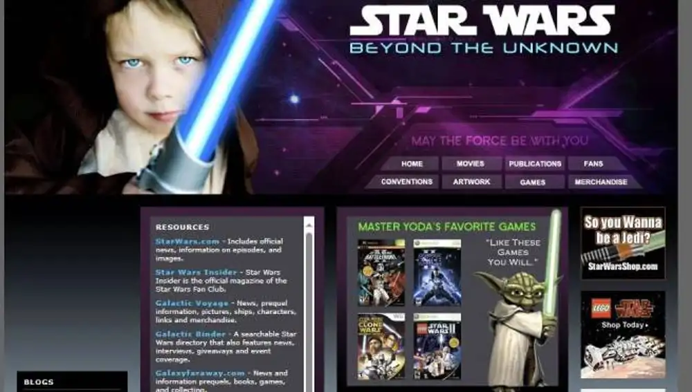 La web de Star Wars operada por la CIA.