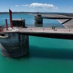 Depósito superior del aprovechamiento hidroeléctrico Cortes-La Muela