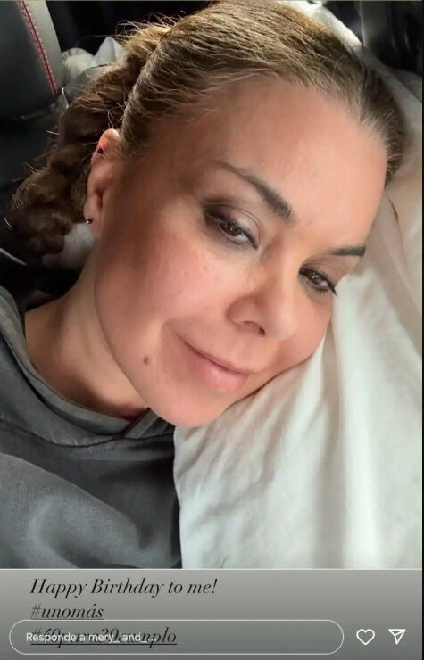 Story de María José Campanario por su cumpleaños