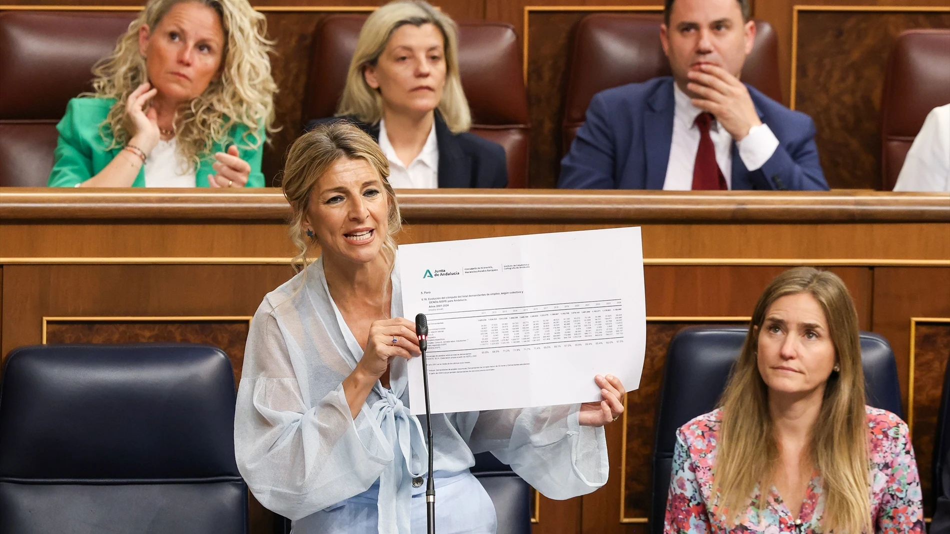 Denuncian otra mentira de Yolanda Díaz sobre Andalucía: los 1.000 millones sin ejecutar en empleo son "de la época del PSOE"