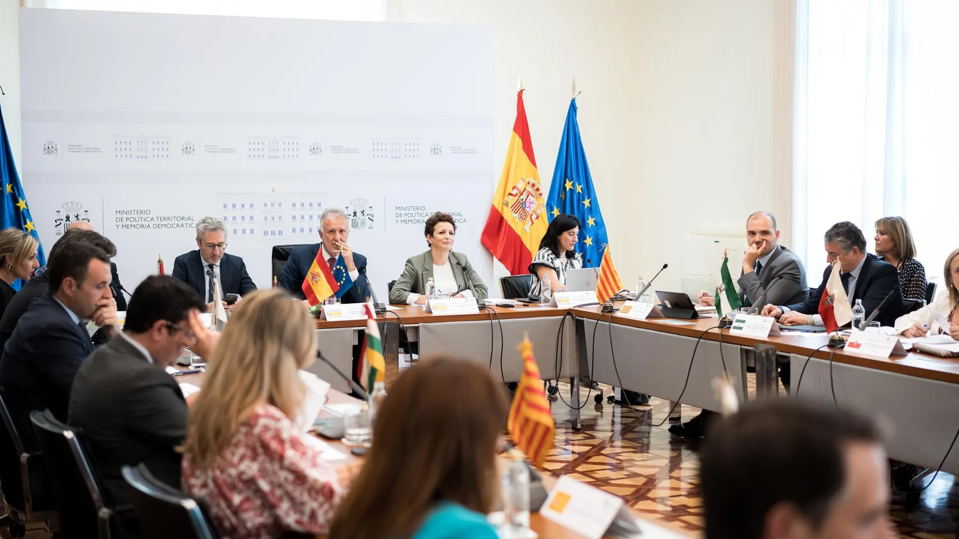 Comité preparatorio de la Conferencia celebrado el miércoles junto al ministro de Política Territorial, Ángel Víctor Torres