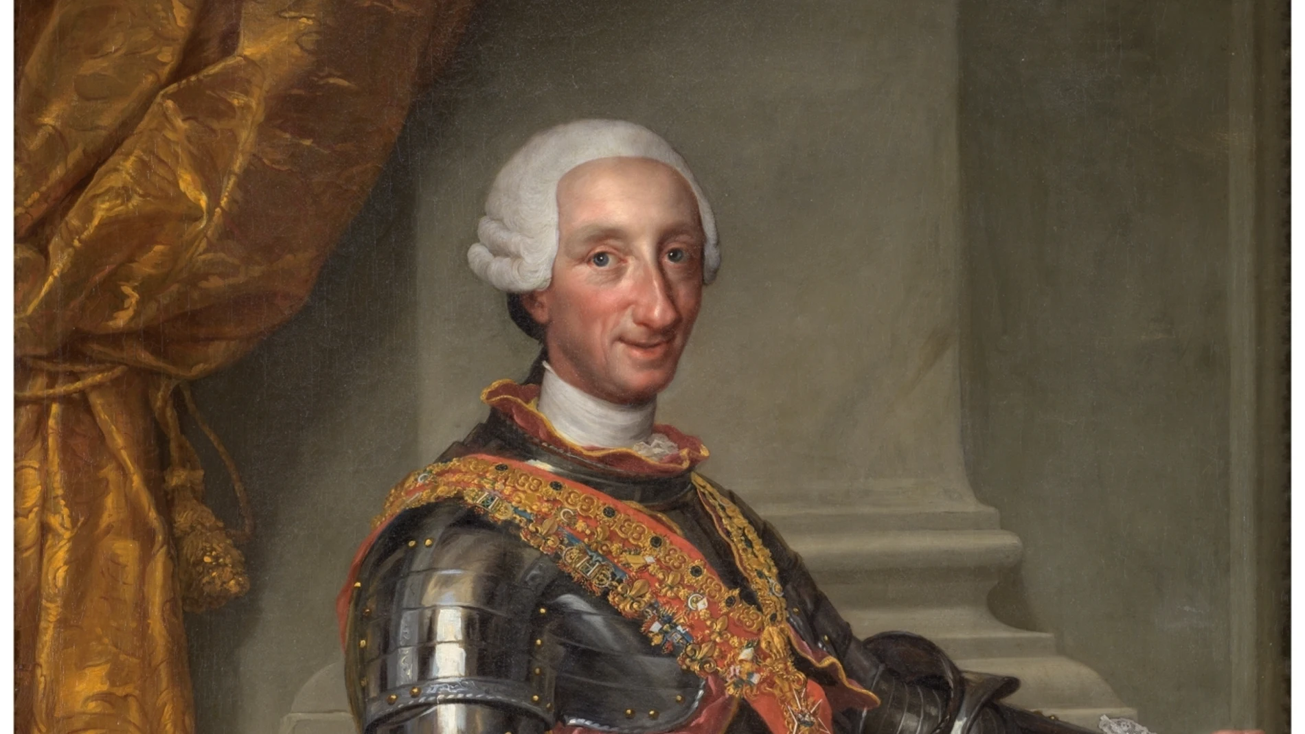 Carlos III retratado por Antonio Rafael Mengs