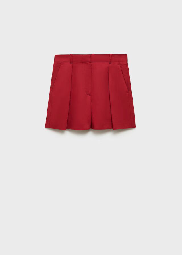 Bermudas traje mezcla lino.