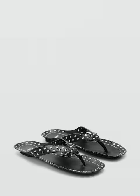 Sandalia piel eyelets.