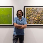 David Arranz en la exposición que se puede ver en el Museo de Salamanca