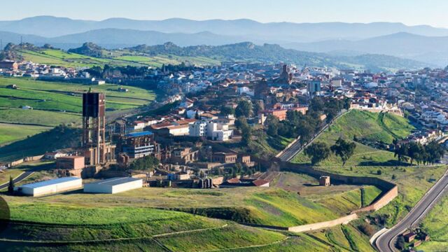 Vista parque Minero en Almadén (Ciudad Real).