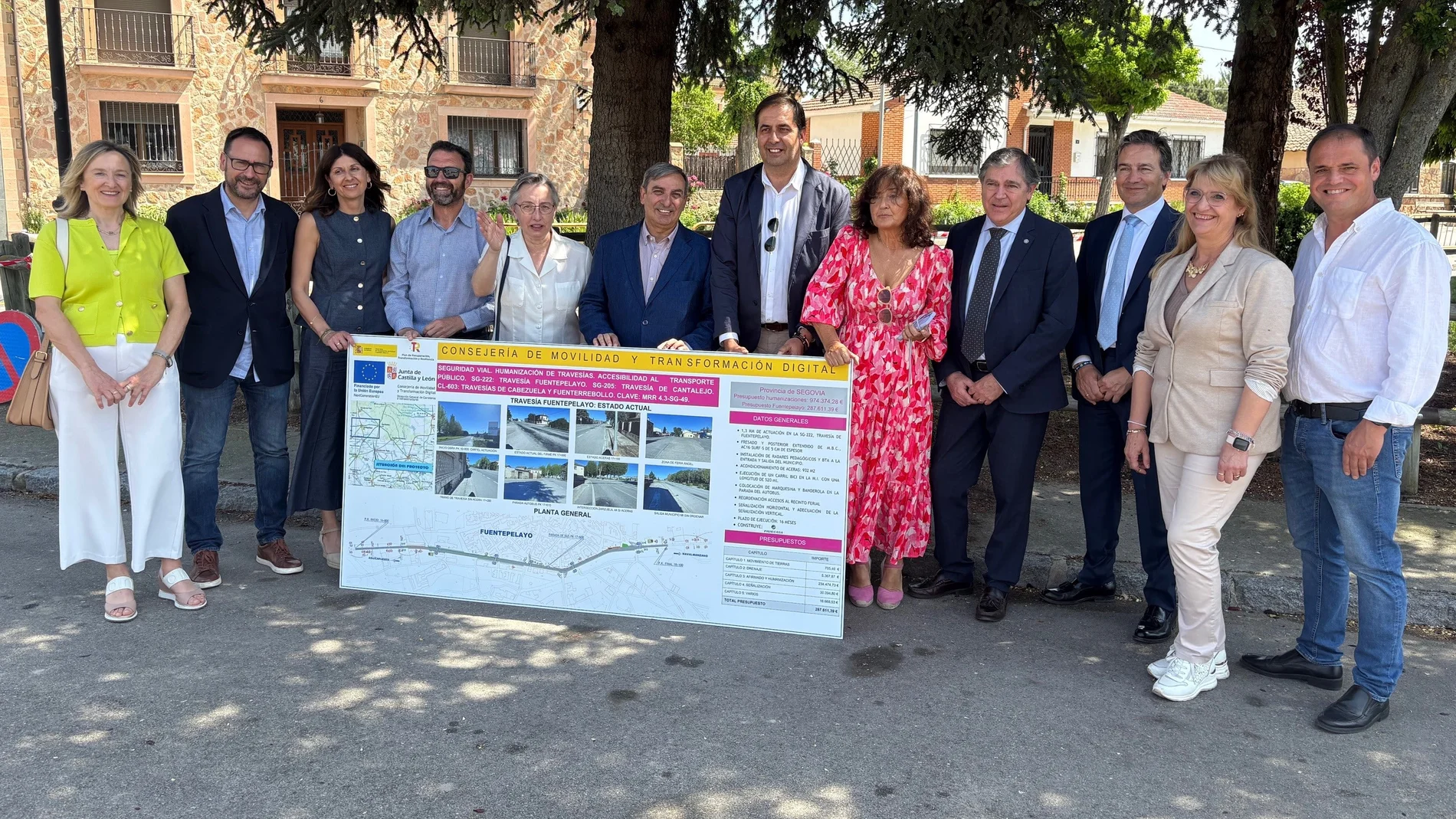 Presentación de las obras en Fuentepelayo (Segovia)