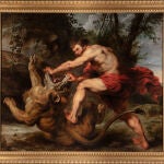 Madrid declara BIC la pintura "Sansón y el león" de Rubens, que adornó el desaparecido Alcázar