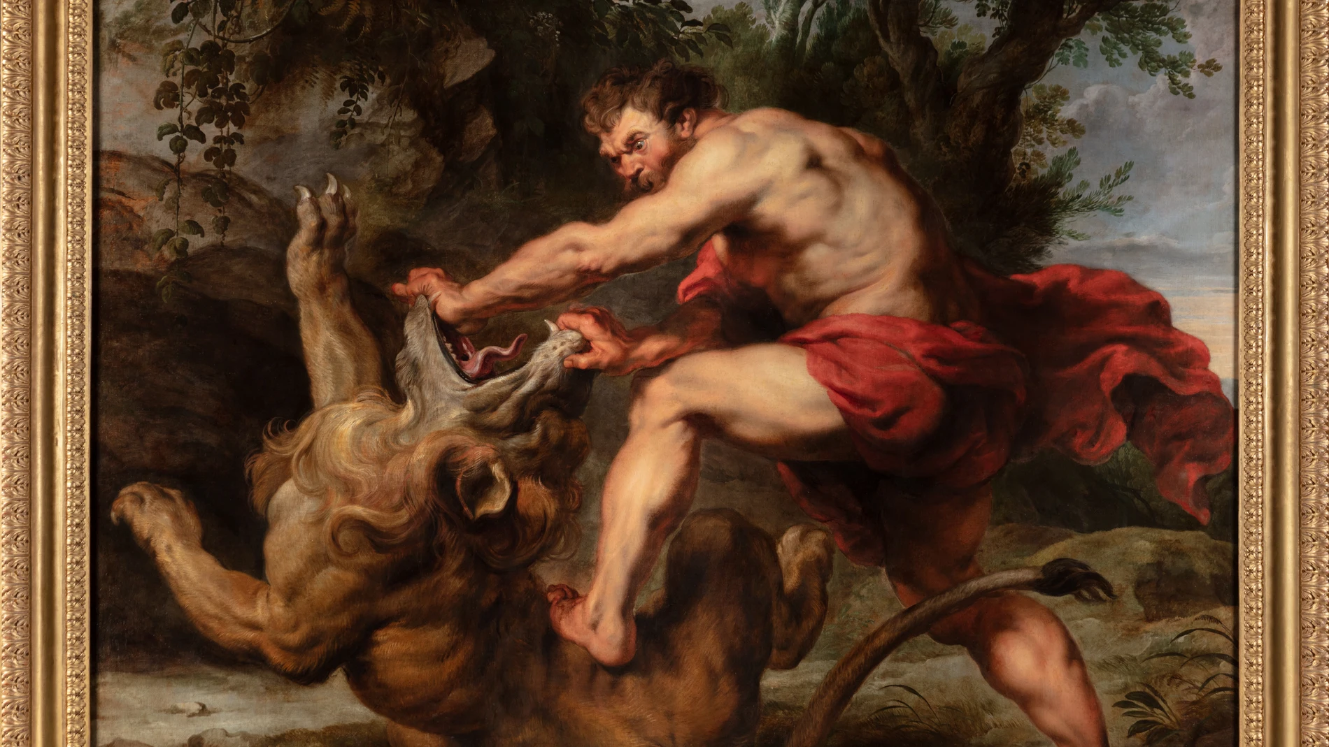 Madrid declara BIC la pintura "Sansón y el león" de Rubens, que adornó el desaparecido Alcázar
