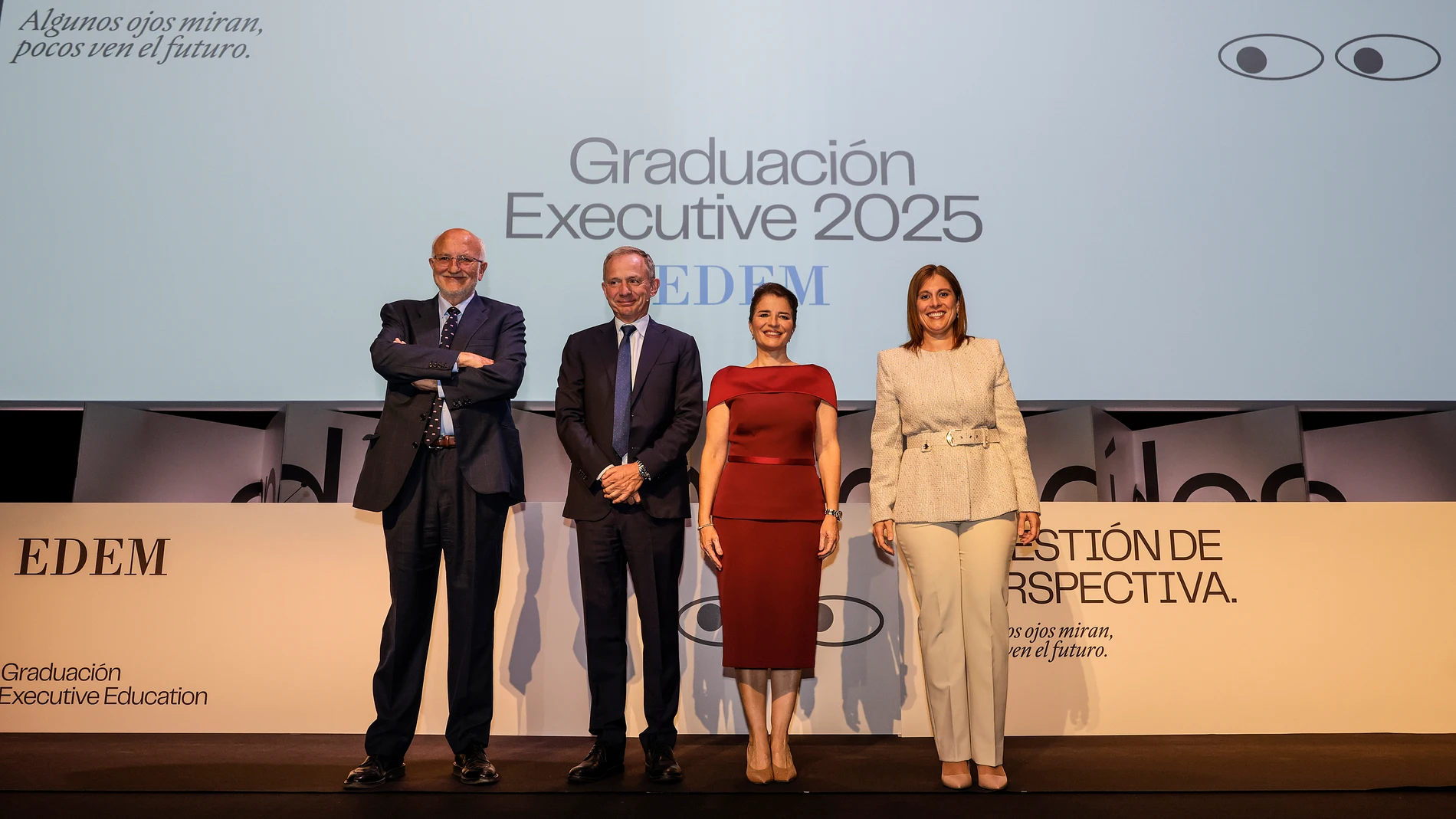 De izquierda a derecha, Juan Roig, Enrique Lores, Hortensia Roig y Elena Fernández.