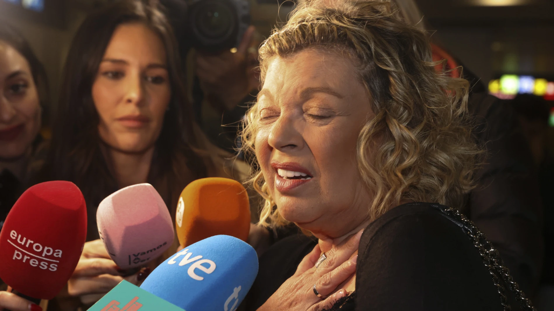 Terelu Campos a su llegada a España desde 'Supervivientes'