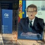 Sede del PP de Navarra en Pamplona con pintadas proetarras.
