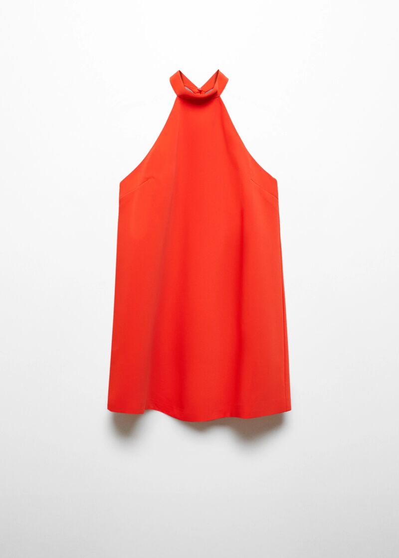 Minivestido en rojo.