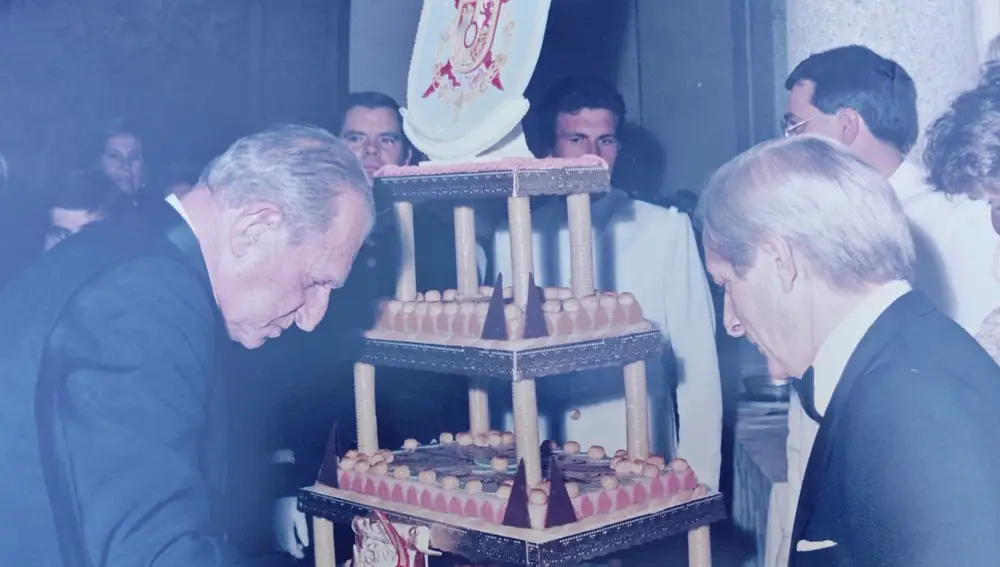 José Luis Solaguren junto al rey Juan Carlos