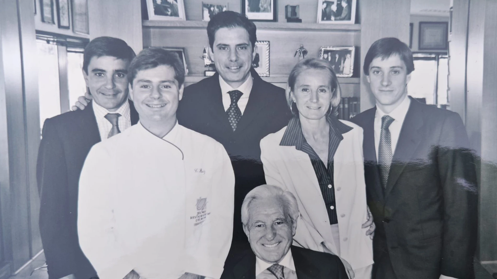 José Luis Solaguren y sus hijos