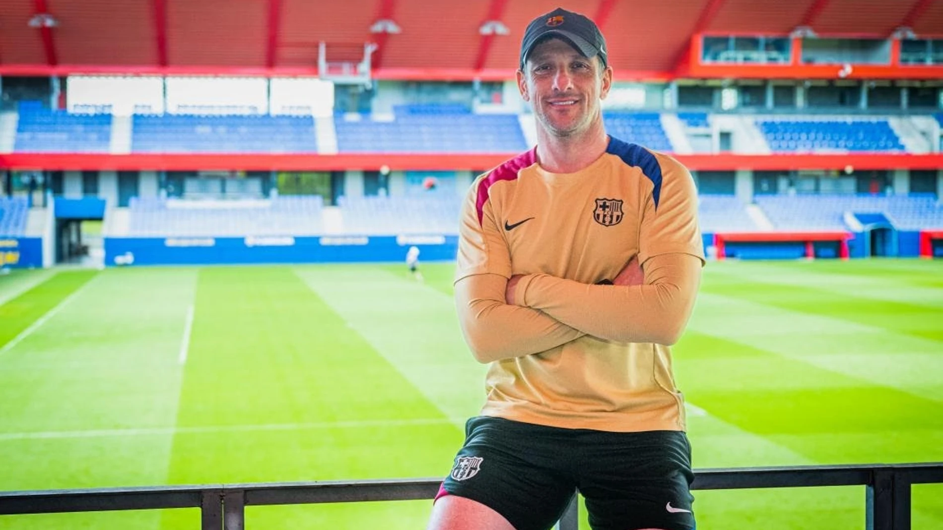 El nuevo entrenador del Barça Atlètic Juliano Beletti en el Estadi Johan Cruyff REMITIDA / HANDOUT por Fc Barcelona Fotografía remitida a medios de comunicación exclusivamente para ilustrar la noticia a la que hace referencia la imagen, y citando la procedencia de la imagen en la firma 30/05/2025