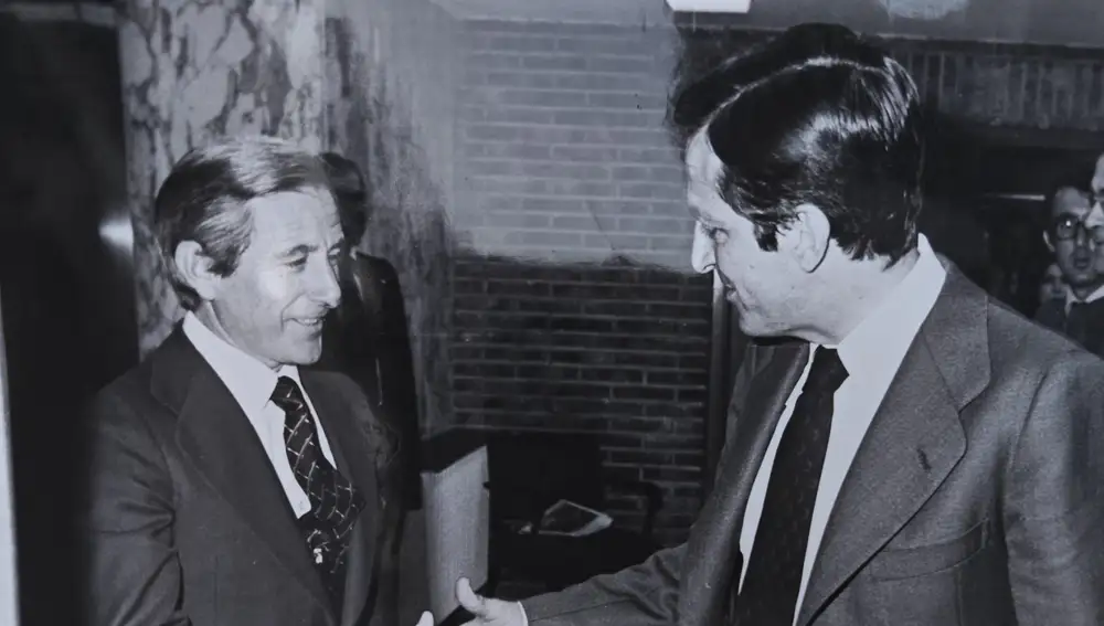 José Luis Solaguren con Adolfo Suárez