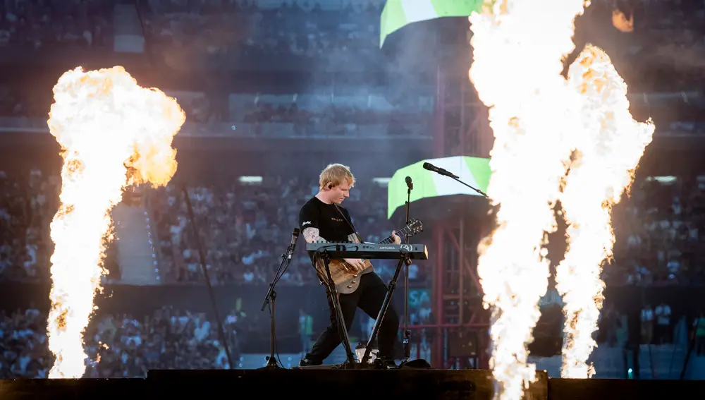 Ed Sheeran actúa en Madrid