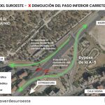 Demolición paso inferior de la carretera de Boadilla del Monte