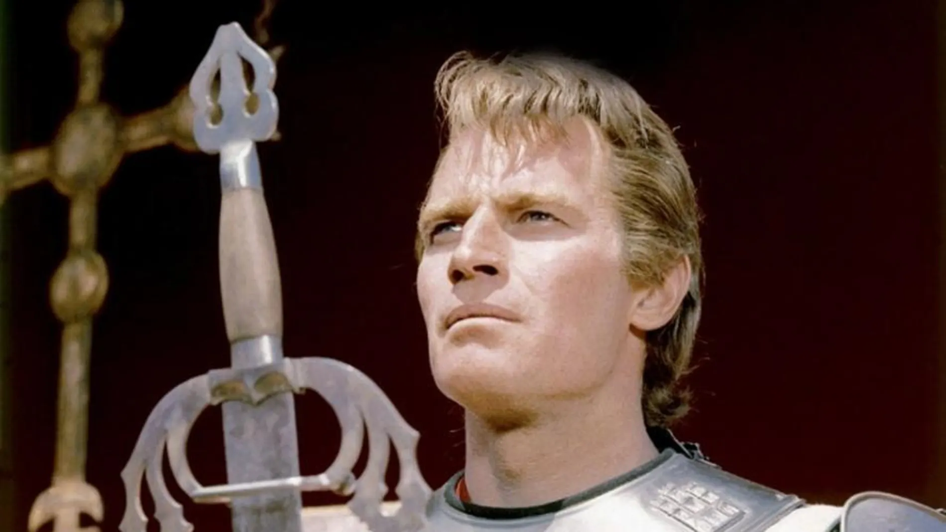 Charlton Heston interpreta a Rodrigo Díaz de Vivar en la versión cinematográfica de Anthony Mann