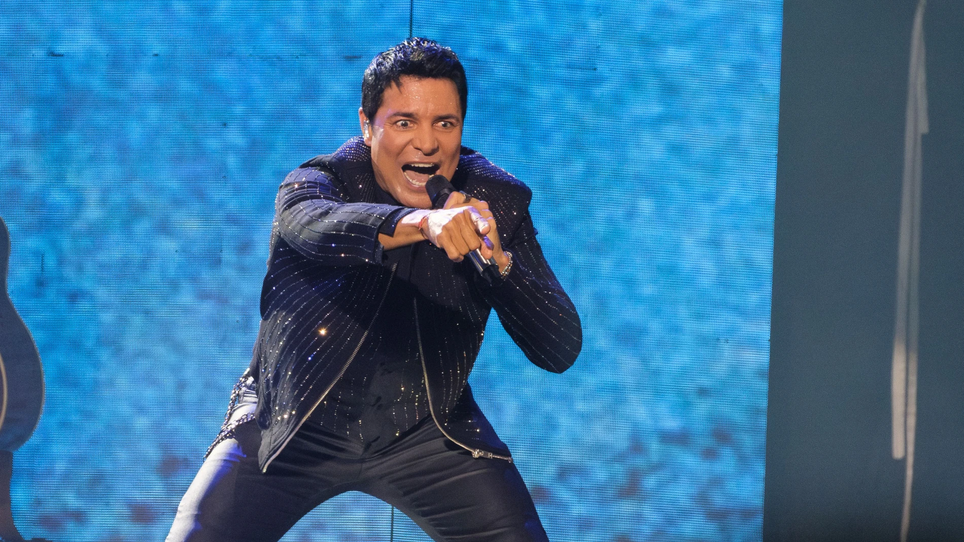 Chayanne durante su concierto en Madrid