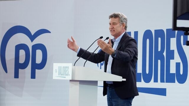 El presidente del Partido Popular, Alberto Núñez Feijóo, inicia en Valladolid la campaña para su reelección