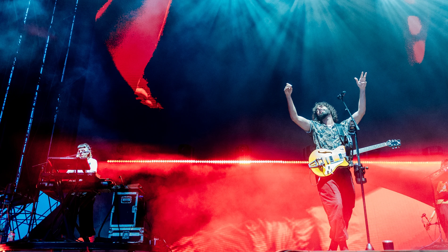 Mikel Izal durante su actuación en el Spring Festival en Alicante