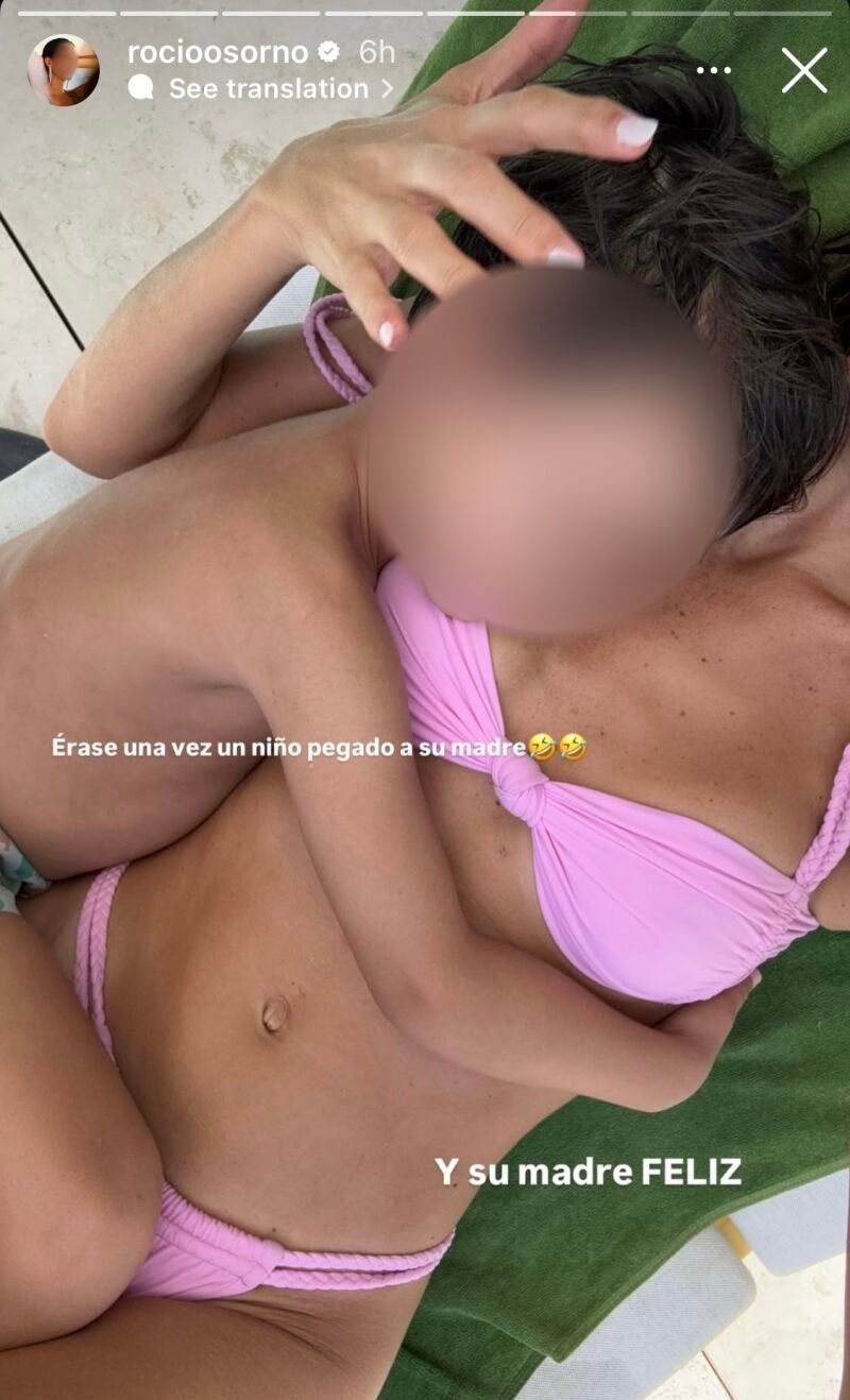 Rocío Osorno con bikini de Zara.