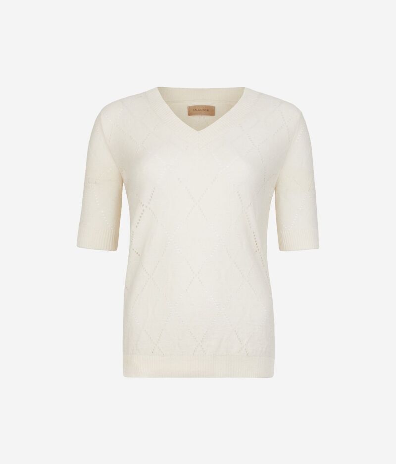Camiseta de rombos.