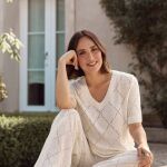 Tamara Falcó con look de punto blanco.