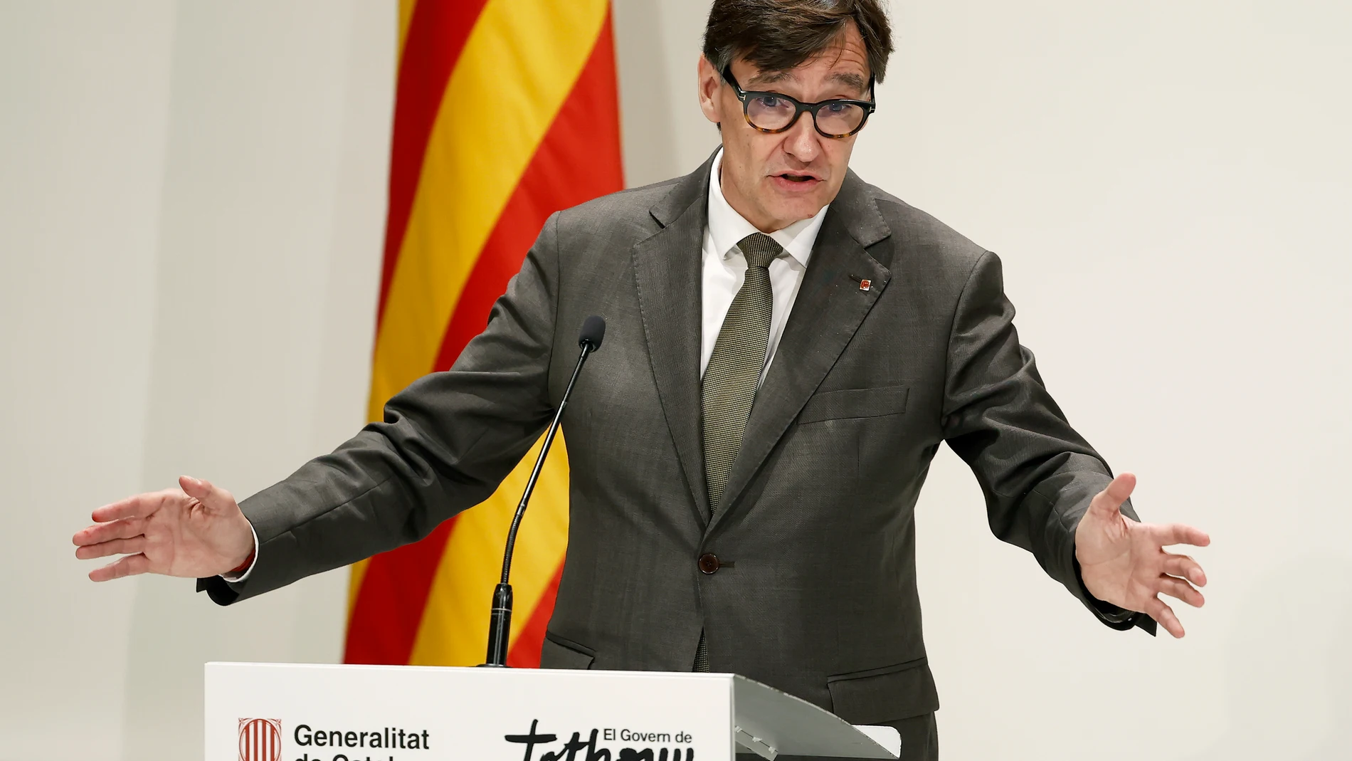 El presidente de la Generalitat de Cataluña, Salvador Illa