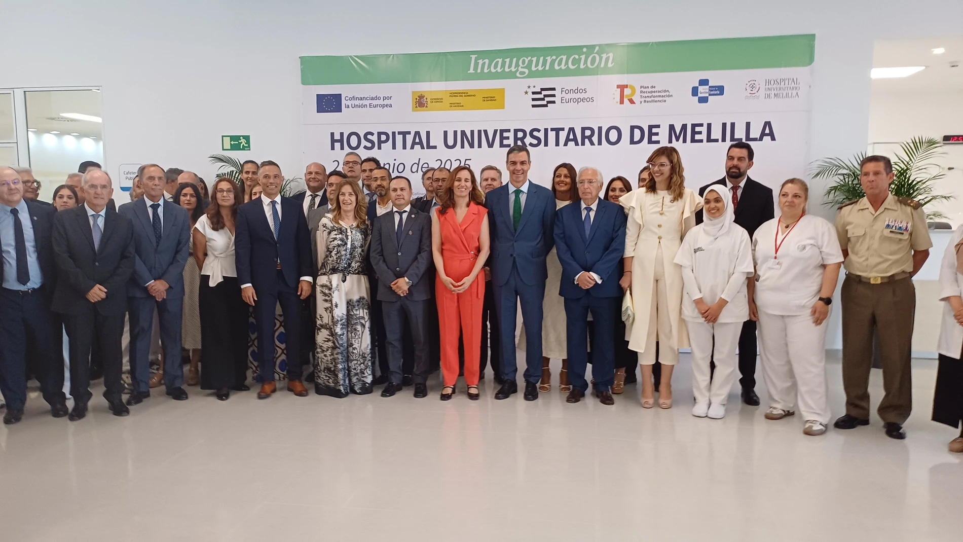 Pedro Sánchez, este lunes en Melilla, donde se ha inaugurado un nuevo hospital de Melilla