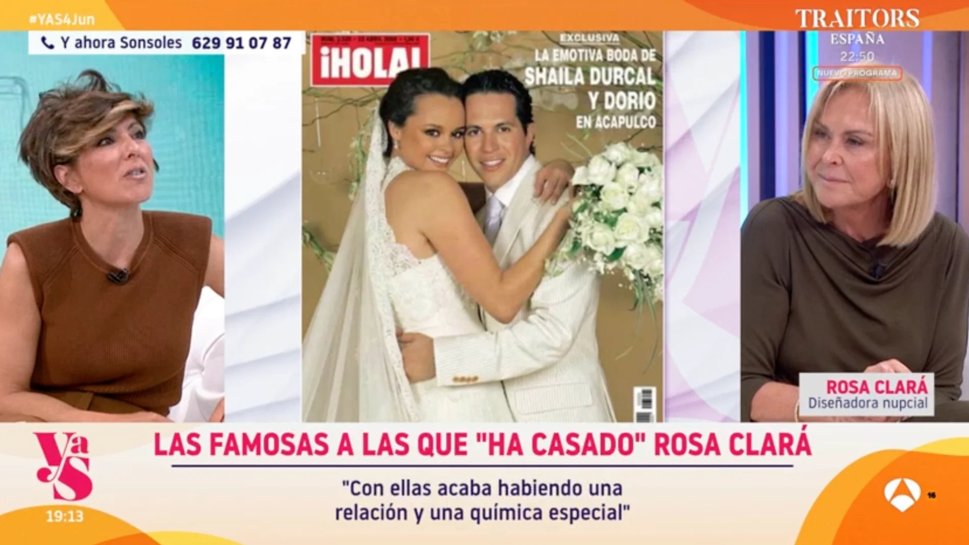 Captura de Rosa Clará en 'Y ahora Sonsoles'