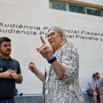 La letrada Mamen Peris, que representa a Ciudadanos, a la salida de la declaración