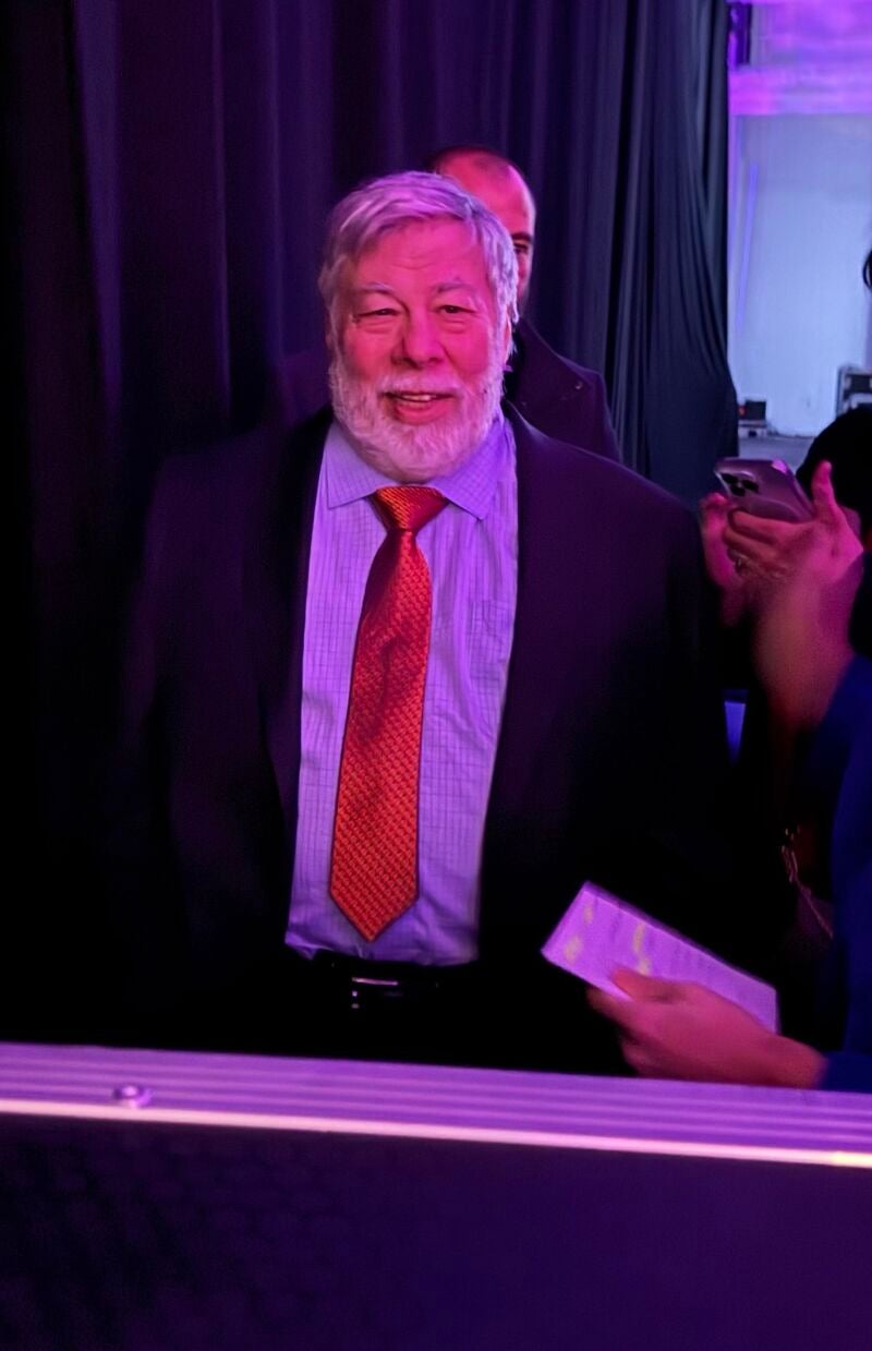 Steve Wozniak, en el Talent Arena del MWC25