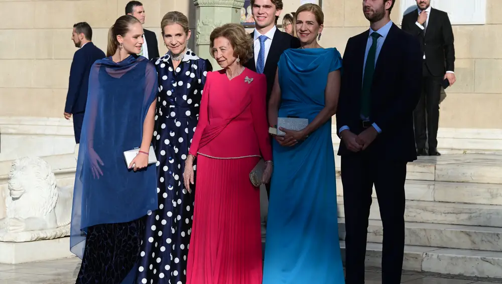 Irene Urdangarin con look de invitada.