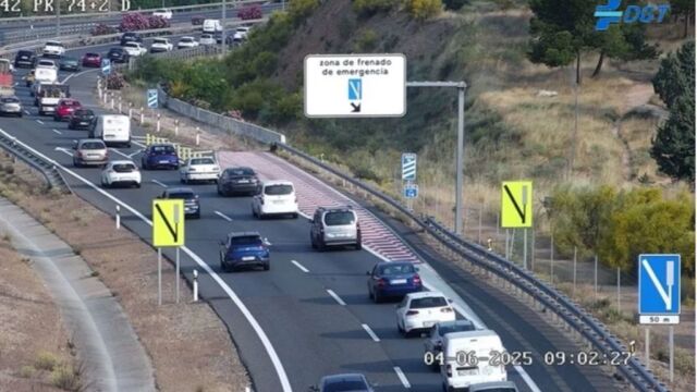 Imagen de retención en la A-42.
