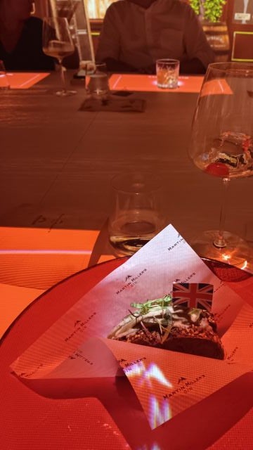 Uno de los platos maridados en Sinestesia con Martin Miller’s Gin