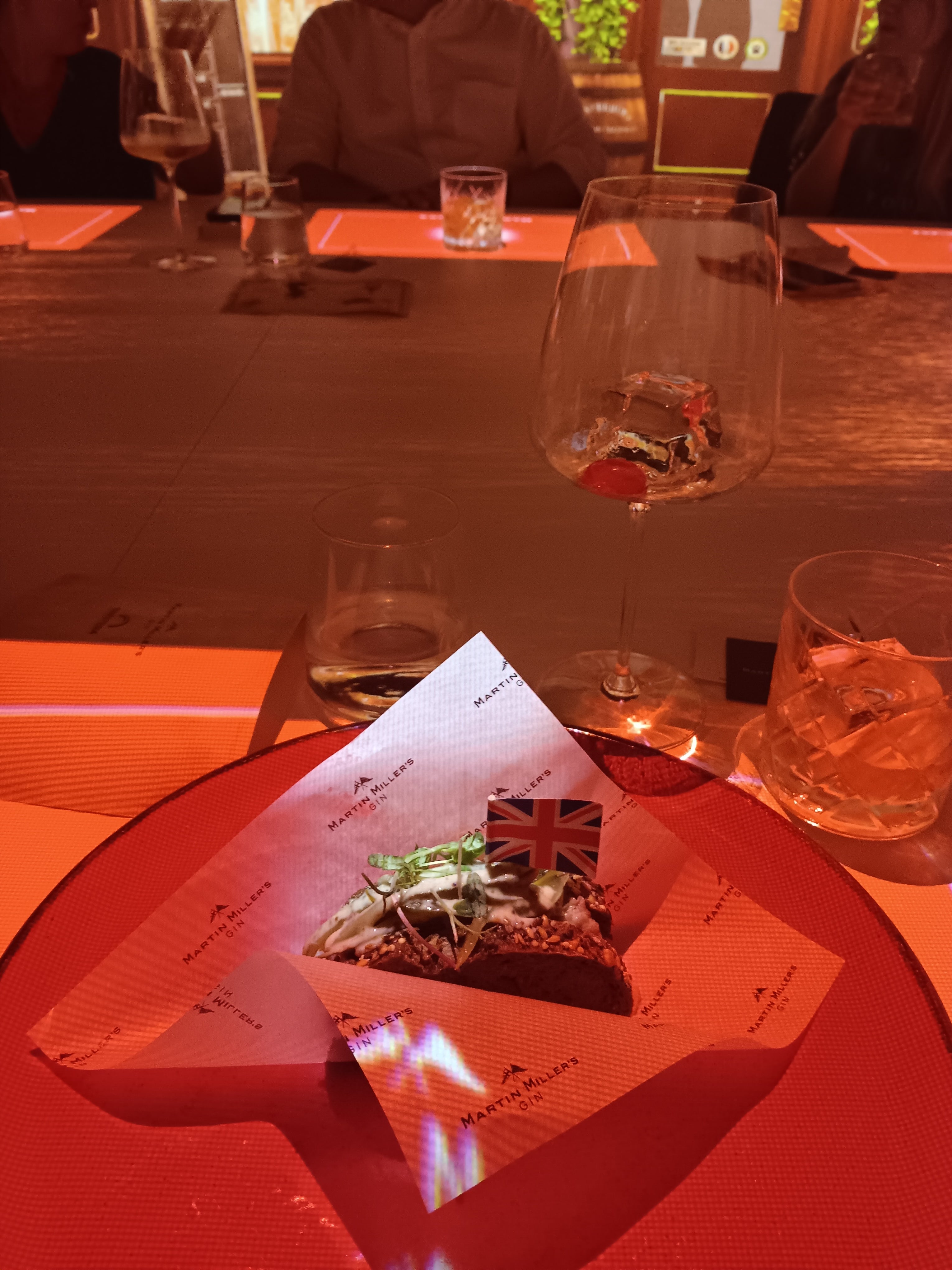 Uno de los platos maridados en Sinestesia con Martin Miller’s Gin
