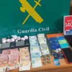 Droga intervenida por la Guardia Civil.