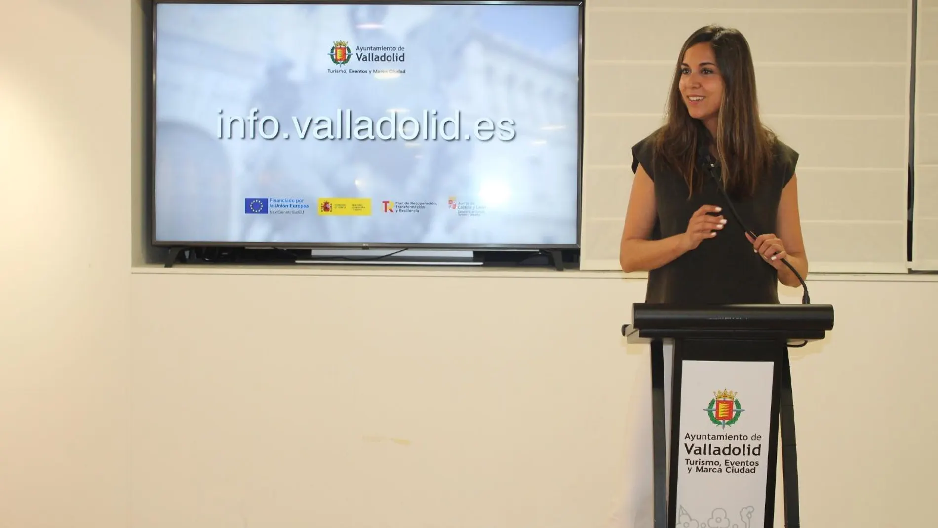 Blanca Jiménez durante la rueda de prensa