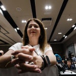 La exconcejal socialista Leire Díaz comparece tras darse de baja como afiliada del PSOE