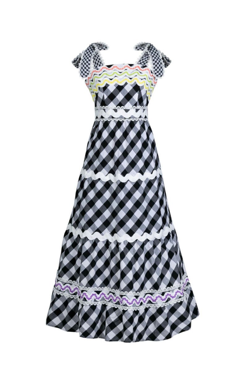 Vestido cuadros vichy.