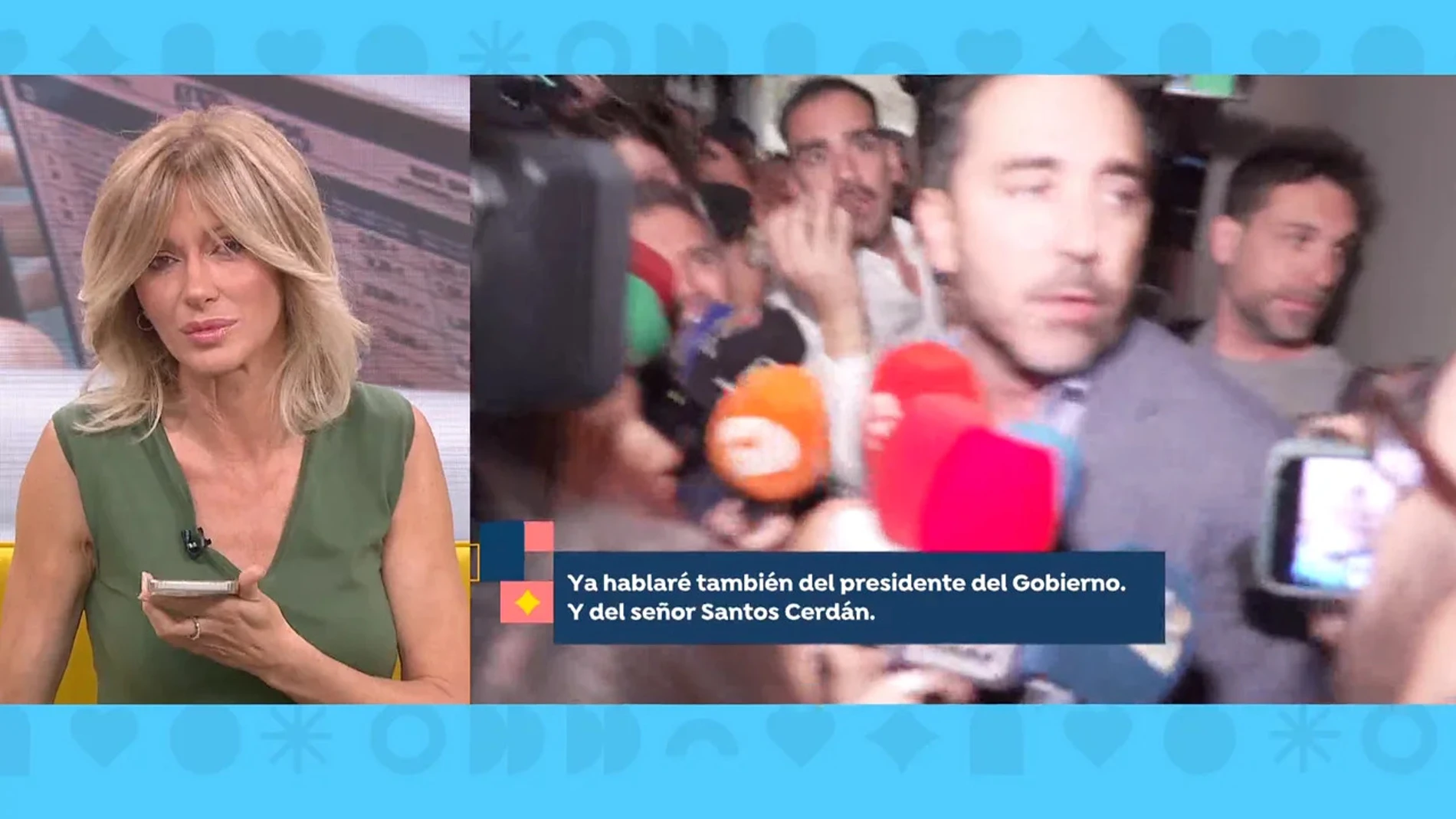 Susanna Griso conversa por teléfono con Víctor de Aldama